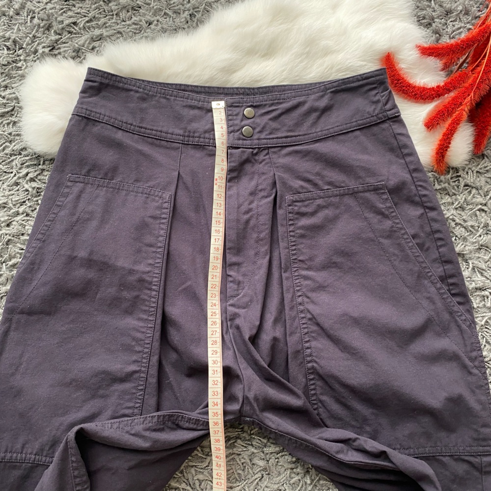 Isabel Marant Purple Wide-Leg Tie-Hem Pants - Picture 12 of 13
